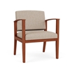 Picture of Lesro AW1201 Vinyl Upholstered Amherst Wood Oversized Guest Chair