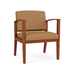 Picture of Lesro AW1201 Vinyl Upholstered Amherst Wood Oversized Guest Chair