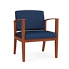 Picture of Lesro AW1201 Vinyl Upholstered Amherst Wood Oversized Guest Chair
