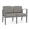 Picture of Lesro AW2101 Fabric Upholstered Amherst Wood 2 Seat Sofa