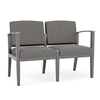 Picture of Lesro AW2101 Fabric Upholstered Amherst Wood 2 Seat Sofa