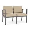 Picture of Lesro AW2101 Fabric Upholstered Amherst Wood 2 Seat Sofa