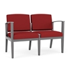 Picture of Lesro AW2101 Fabric Upholstered Amherst Wood 2 Seat Sofa