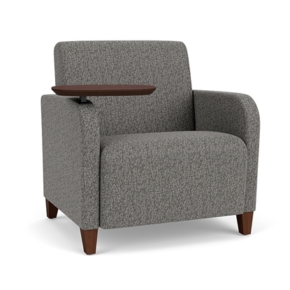 Picture of Lesro SN1201 Fabric Upholstered Siena Oversized Guest Chair with Swivel Tablet