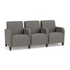 Picture of Lesro SN3103 Fabric Upholstered Siena 3 Seat Sofa with Center Arms