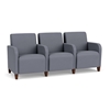 Picture of Lesro SN3103 Fabric Upholstered Siena 3 Seat Sofa with Center Arms