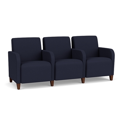 Picture of Lesro SN3103 Fabric Upholstered Siena 3 Seat Sofa with Center Arms