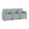 Picture of Lesro SN3103 Vinyl Upholstered Siena 3 Seat Sofa with Center Arms
