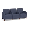 Picture of Lesro SN3103 Vinyl Upholstered Siena 3 Seat Sofa with Center Arms