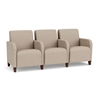 Picture of Lesro SN3103 Vinyl Upholstered Siena 3 Seat Sofa with Center Arms