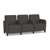 Picture of Lesro SN3103 Vinyl Upholstered Siena 3 Seat Sofa with Center Arms