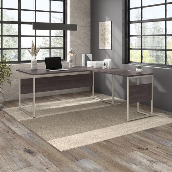 Picture of Hybrid  HYB026 L Shaped Table Desk with Metal Legs