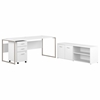 Picture of Hybrid HYB014 72W x 30D Computer Table Desk with Storage and Mobile File Cabinet