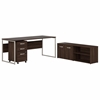 Picture of Hybrid HYB014 72W x 30D Computer Table Desk with Storage and Mobile File Cabinet