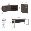 Picture of Hybrid HYB014 72W x 30D Computer Table Desk with Storage and Mobile File Cabinet