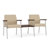 Picture of Lesro Mystic MG2201 2 Chairs with Connecting Center Table