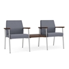 Picture of Lesro Mystic MG2201 2 Chairs with Connecting Center Table