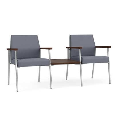 Picture of Lesro Mystic MG2201 2 Chairs with Connecting Center Table