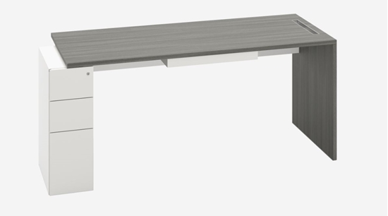 Picture of idesk MPT004 69"W Single Pedestal Desk