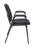 Picture of Regency Ace 2125LBK Vinyl Guest Stacking Chair with Arms (18 pack)