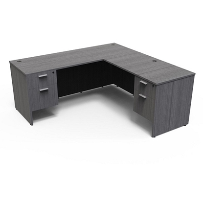 Picture of i5 D6672P-1 66"W L-Shaped Desk with Hanging Pedestals