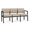 Picture of Lesro LS3103 Lenox Steel Vinyl Upholstered 3 Seat Sofa with Center Arm