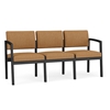 Picture of Lesro LS3103 Lenox Steel Vinyl Upholstered 3 Seat Sofa with Center Arm
