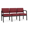 Picture of Lesro LS3103 Lenox Steel Vinyl Upholstered 3 Seat Sofa with Center Arm