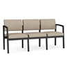 Picture of Lesro LS3103 Lenox Steel Vinyl Upholstered 3 Seat Sofa with Center Arm