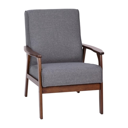 Picture of Langston Gray Mid Century Modern Arm Chair