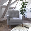 Picture of Conrad Mid-Century Modern Slate Gray Armchair