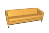 Picture of Global 3363 Wind Patterned Vinyl Upholstered Sofa