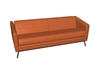 Picture of Global 3363 Wind Patterned Vinyl Upholstered Sofa