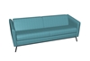 Picture of Global 3363 Wind Patterned Vinyl Upholstered Sofa