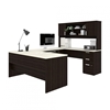 Picture of Bestar 52414 U-Shaped Executive Desk with Pedestal and Hutch