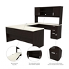 Picture of Bestar 52414 U-Shaped Executive Desk with Pedestal and Hutch