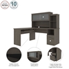 Picture of Bestar 88420 L-Shaped Desk with Hutch