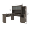 Picture of Bestar 88420 L-Shaped Desk with Hutch