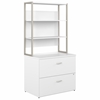 Picture of Hybrid 2 Drawer Lateral File Cabinet with Shelves