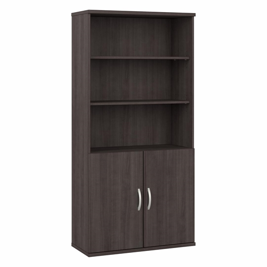 Picture of Hybrid HYB024 Tall 5 Shelf Bookcase with Doors