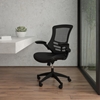 Picture of Flash BL-X-5M-LEA Mesh w/ Leathersoft Seat Office Chair