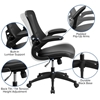 Picture of Flash BL-X-5M-LEA Mesh w/ Leathersoft Seat Office Chair