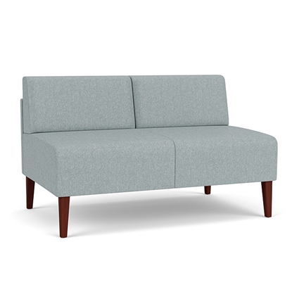 Picture of Lesro Luxe LX1502 Vinyl Upholstered Armless Loveseat