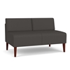 Picture of Lesro Luxe LX1502 Vinyl Upholstered Armless Loveseat