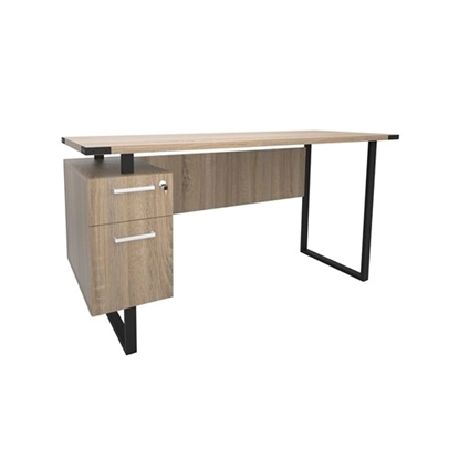 Picture of Mirella 5513 SOHO Desk with Built-In Pedestal