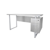 Picture of Mirella 5513 SOHO Desk with Built-In Pedestal