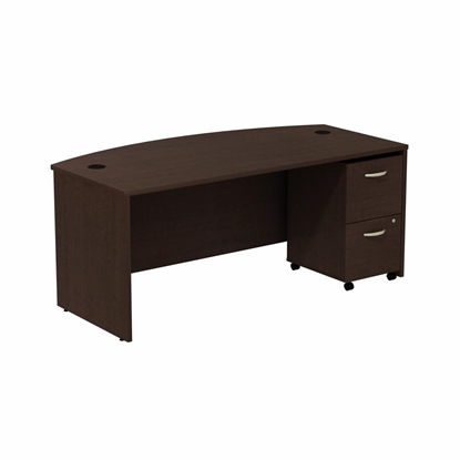 Picture of Bush SRC0020 Bow Front Office Desk