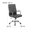 Picture of Flash Whitney GO-2286H-BK High Back LeatherSoft Executive Chair