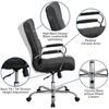 Picture of Flash Whitney GO-2286H-BK High Back LeatherSoft Executive Chair