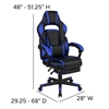 Picture of X40 Blue Gaming Chair Racing Ergonomic Computer Chair